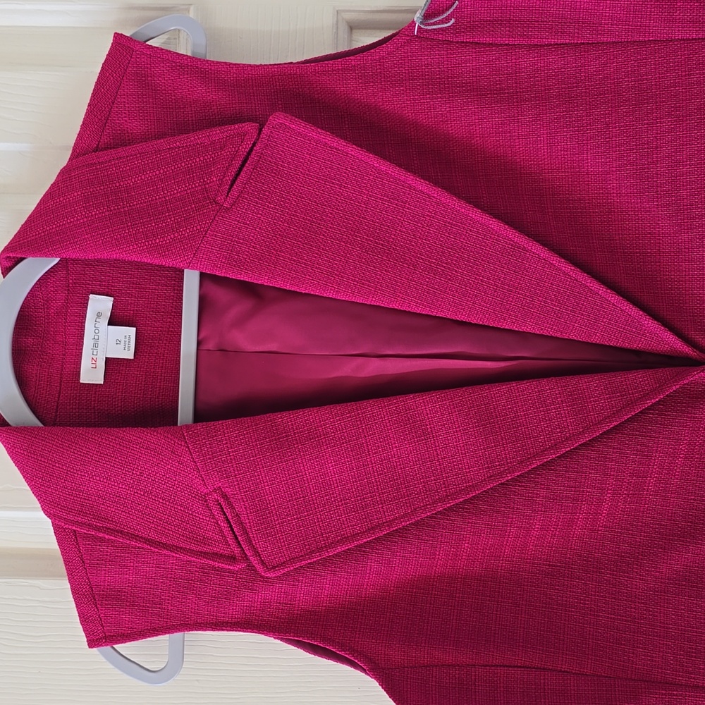 LIZ CLAIBORNE WOMEN'S BEAUTIFUL FUSCIA VEST SIZE 12
